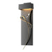 Rhapsody LED Sconce in Black with Soft Gold Accent - 205440-LED-10-84-CR by Hubbardton Forge