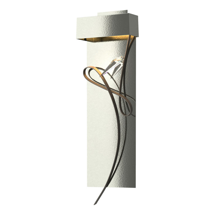 Rhapsody LED Sconce in Sterling with Dark Smoke Accent - 205440-LED-85-07-CR by Hubbardton Forge