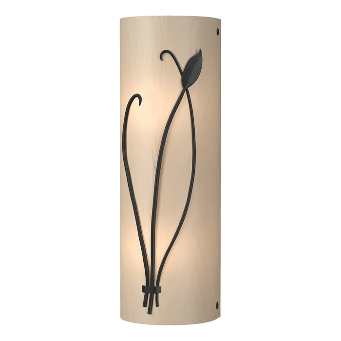 Forged Leaf and Stem (Left Side) Sconce in Black - 205770-SKT-LFT-10-BB0410 by Hubbardton Forge