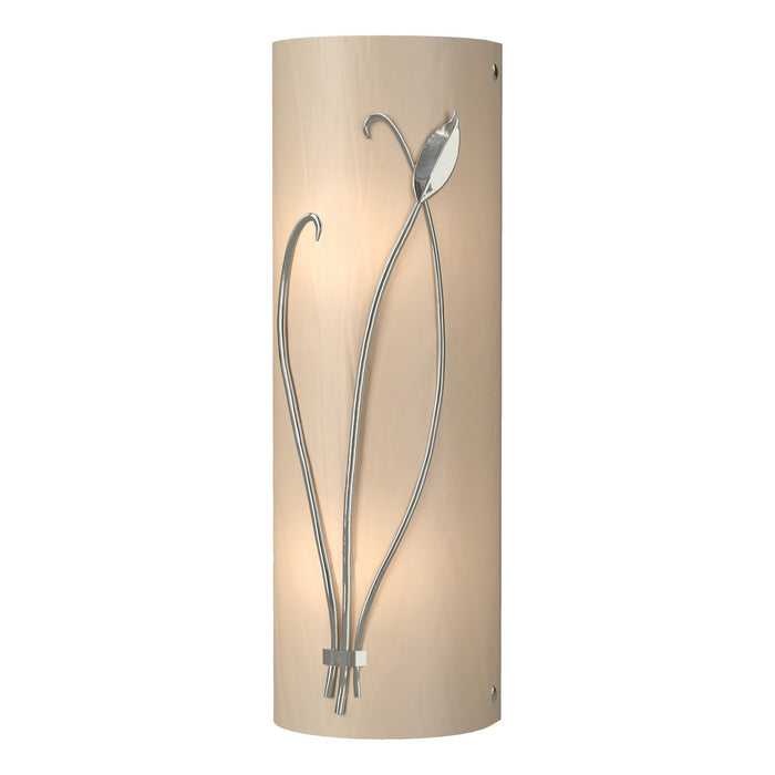 Forged Leaf and Stem (Left Side) Sconce in Sterling - 205770-SKT-LFT-85-BB0410 by Hubbardton Forge