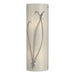 Forged Leaf and Stem (Left Side) Sconce in Sterling - 205770-SKT-LFT-85-CC0410 by Hubbardton Forge