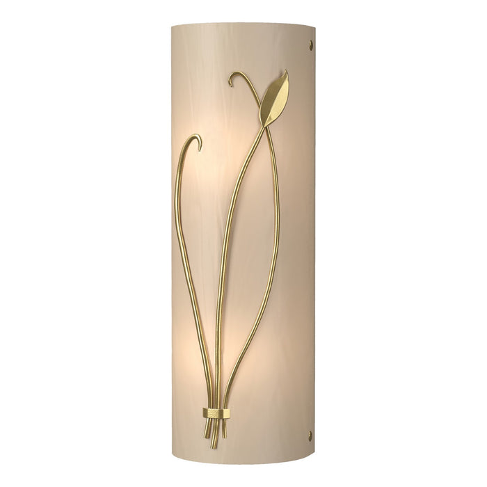 Forged Leaf and Stem (Left Side) Sconce in Modern Brass - 205770-SKT-LFT-86-BB0410 by Hubbardton Forge