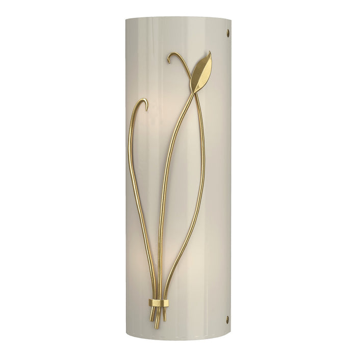 Forged Leaf and Stem (Left Side) Sconce in Modern Brass - 205770-SKT-LFT-86-CC0410 by Hubbardton Forge