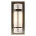 Banded with Bar Sconce in Oil Rubbed Bronze - 205892-SKT-14-GG0065 by Hubbardton Forge