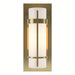 Banded with Bar Sconce in Modern Brass - 205892-SKT-86-GG0065 by Hubbardton Forge