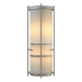 Extended Bars Sconce in Vintage Platinum - 205910-SKT-82-CC0412 by Hubbardton Forge