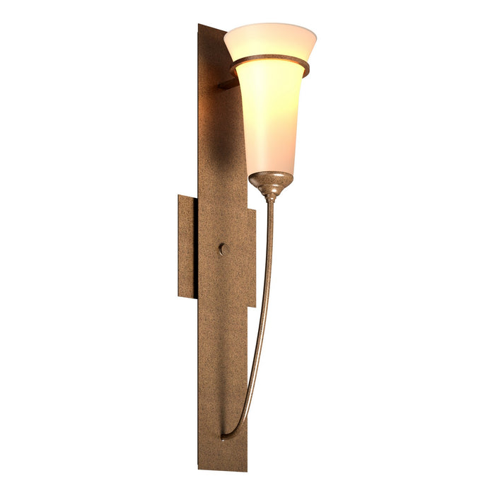 Banded Wall Torch Sconce in Bronze - 206251-SKT-05-GG0068 by Hubbardton Forge