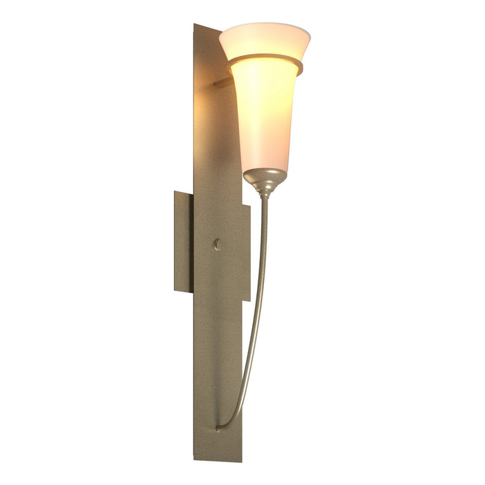 Banded Wall Torch Sconce in Soft Gold - 206251-SKT-84-GG0068 by Hubbardton Forge