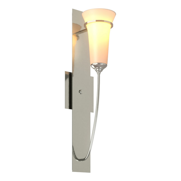 Banded Wall Torch Sconce in Sterling - 206251-SKT-85-GG0068 by Hubbardton Forge