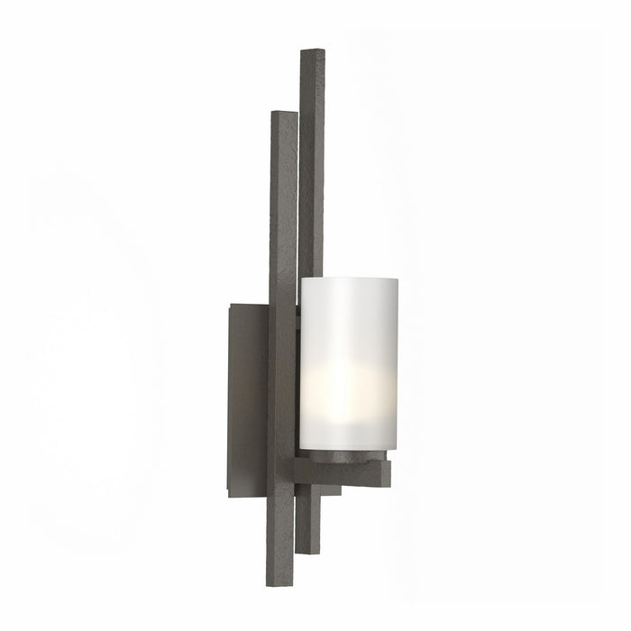 Ondrian 1 Light (Left Side) Sconce in Oil Rubbed Bronze - 206301-SKT-LFT-14-GG0168 by Hubbardton Forge