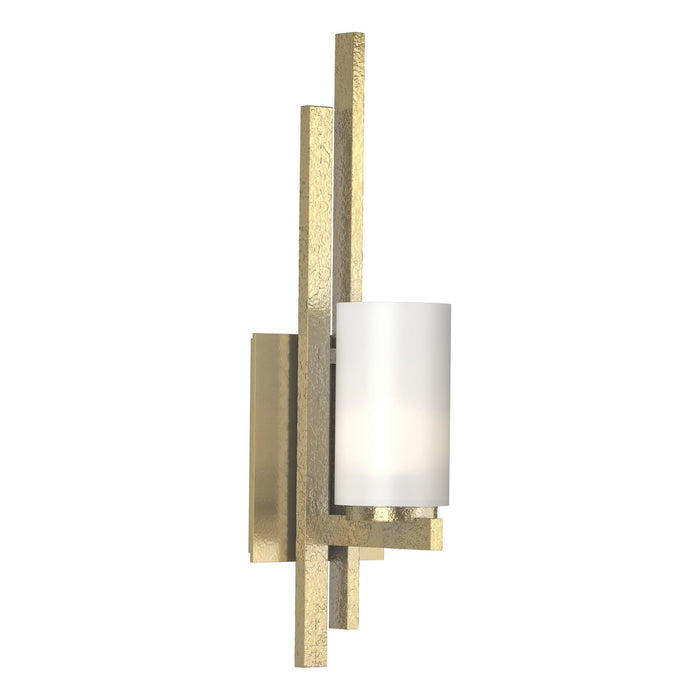 Ondrian 1 Light (Left Side) Sconce in Modern Brass - 206301-SKT-LFT-86-GG0168 by Hubbardton Forge