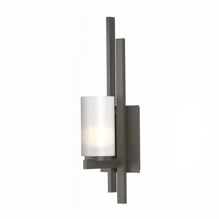 Ondrian 1 Light (Right Side) Sconce in Oil Rubbed Bronze - 206301-SKT-RGT-14-GG0168 by Hubbardton Forge