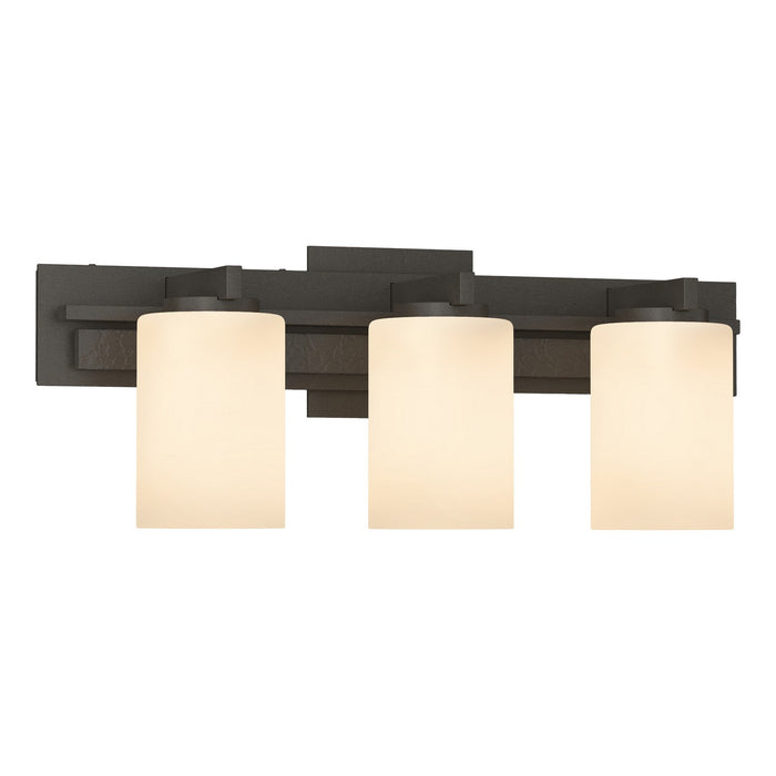 Ondrian 3 Light Horizontal Sconce in Dark Smoke - 206303-SKT-07-GG0188 by Hubbardton Forge