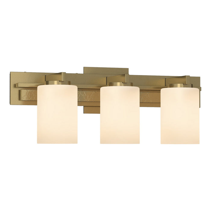 Ondrian 3 Light Horizontal Sconce in Modern Brass - 206303-SKT-86-GG0188 by Hubbardton Forge