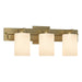 Ondrian 3 Light Horizontal Sconce in Modern Brass - 206303-SKT-86-GG0188 by Hubbardton Forge