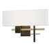 Cosmo Sconce in Dark Smoke with Soft Gold Accent - 206350-SKT-07-84-SF1606 by Hubbardton Forge