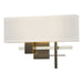 Cosmo Sconce in Dark Smoke with Sterling Accent - 206350-SKT-07-85-SE1606 by Hubbardton Forge