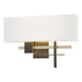 Cosmo Sconce in Dark Smoke with Modern Brass Accent - 206350-SKT-07-86-SF1606 by Hubbardton Forge