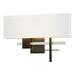 Cosmo Sconce in Black with Vintage Platinum Accent - 206350-SKT-10-82-SF1606 by Hubbardton Forge