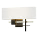 Cosmo Sconce in Black with Sterling Accent - 206350-SKT-10-85-SF1606 by Hubbardton Forge