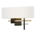 Cosmo Sconce in Black with Modern Brass Accent - 206350-SKT-10-86-SF1606 by Hubbardton Forge