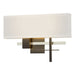 Cosmo Sconce in Oil Rubbed Bronze with Sterling Accent - 206350-SKT-14-85-SE1606 by Hubbardton Forge