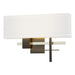 Cosmo Sconce in Oil Rubbed Bronze with Sterling Accent - 206350-SKT-14-85-SF1606 by Hubbardton Forge