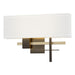 Cosmo Sconce in Oil Rubbed Bronze with Modern Brass Accent - 206350-SKT-14-86-SF1606 by Hubbardton Forge