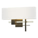 Cosmo Sconce in Natural Iron with Sterling Accent - 206350-SKT-20-85-SF1606 by Hubbardton Forge