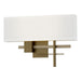 Cosmo Sconce in Soft Gold with Soft Gold Accent - 206350-SKT-84-84-SF1606 by Hubbardton Forge