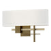 Cosmo Sconce in Soft Gold with Modern Brass Accent - 206350-SKT-84-86-SF1606 by Hubbardton Forge