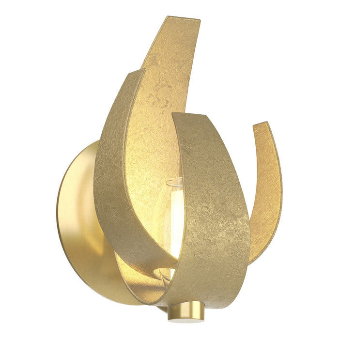 Corona Sconce in Modern Brass - 206501-SKT-86-YE0352 by Hubbardton Forge