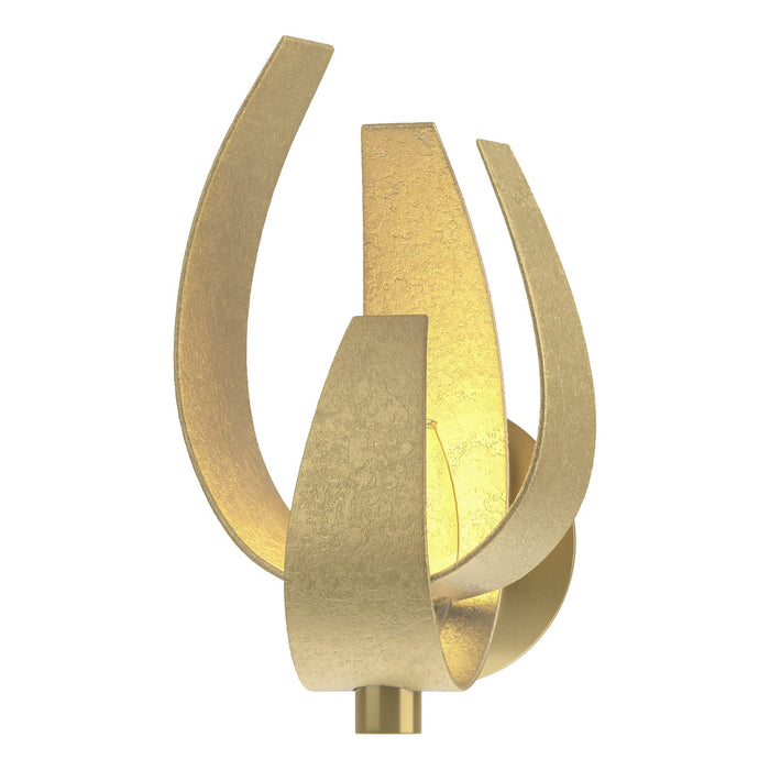 Corona Large Sconce in Modern Brass - 206503-SKT-86-YE0377 by Hubbardton Forge