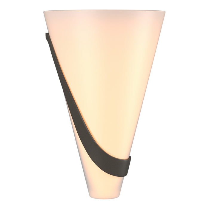 Half Cone (Left Side) Sconce in Dark Smoke - 206563-SKT-LFT-07-GG0074 by Hubbardton Forge