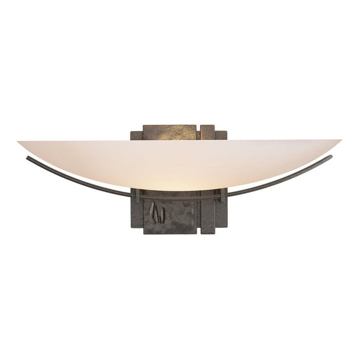 Oval Impressions Sconce in Oil Rubbed Bronze - 207370-SKT-14-GG0090 by Hubbardton Forge