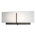 Exos Square Sconce in Black - 207680-SKT-10-SF1606 by Hubbardton Forge