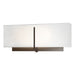 Exos Square Sconce in Oil Rubbed Bronze - 207680-SKT-14-SF1606 by Hubbardton Forge