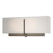 Exos Square Sconce in Natural Iron - 207680-SKT-20-SE1606 by Hubbardton Forge