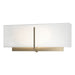 Exos Square Sconce in Soft Gold - 207680-SKT-84-SF1606 by Hubbardton Forge