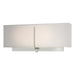 Exos Square Sconce in Sterling - 207680-SKT-85-SE1606 by Hubbardton Forge