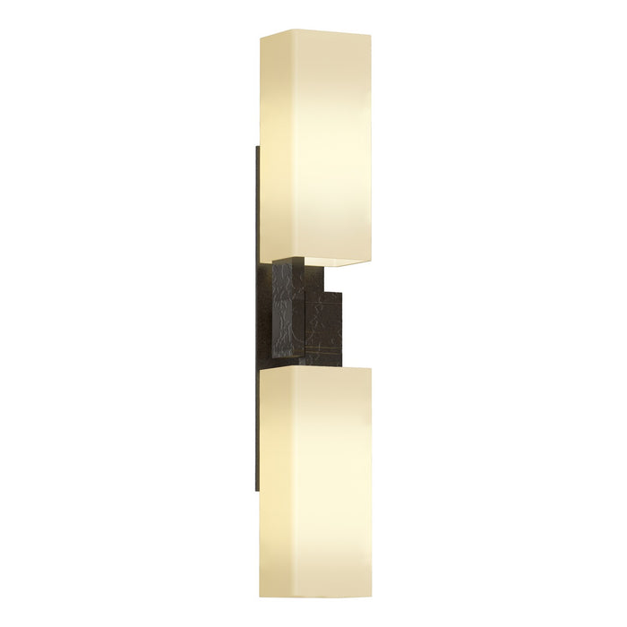 Ondrian 2 Light Sconce in Oil Rubbed Bronze - 207801-SKT-14-GG0351 by Hubbardton Forge