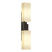 Ondrian 2 Light Sconce in Oil Rubbed Bronze - 207801-SKT-14-GG0351 by Hubbardton Forge