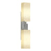 Ondrian 2 Light Sconce in Vintage Platinum - 207801-SKT-82-GG0351 by Hubbardton Forge