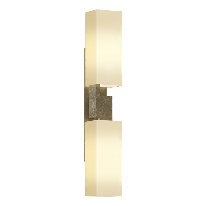 Ondrian 2 Light Sconce in Soft Gold - 207801-SKT-84-GG0351 by Hubbardton Forge