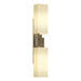 Ondrian 2 Light Sconce in Soft Gold - 207801-SKT-84-GG0351 by Hubbardton Forge