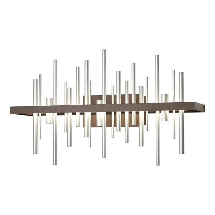 Cityscape LED Sconce in Bronze with Vintage Platinum Accent - 207915-LED-05-82 by Hubbardton Forge