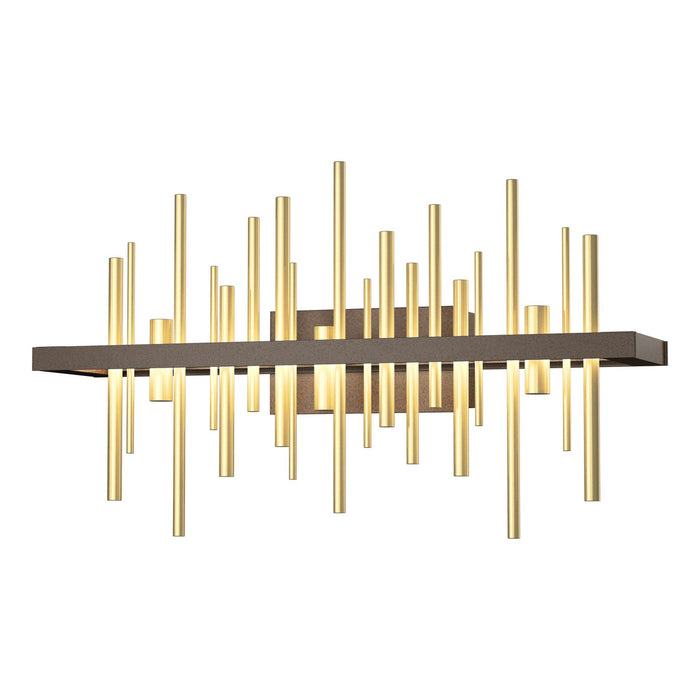 Cityscape LED Sconce in Bronze with Modern Brass Accent - 207915-LED-05-86 by Hubbardton Forge