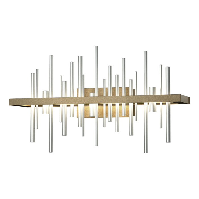 Cityscape LED Sconce in Soft Gold with Vintage Platinum Accent - 207915-LED-84-82 by Hubbardton Forge