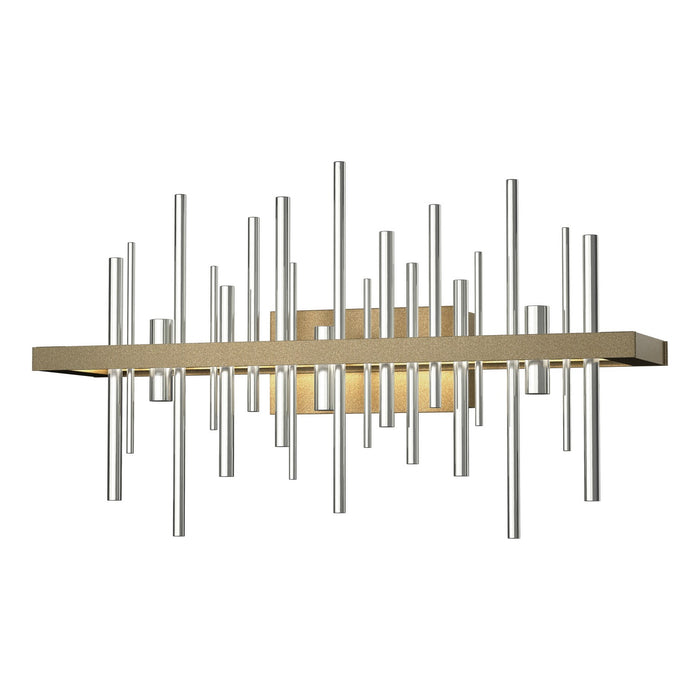 Cityscape LED Sconce in Soft Gold with Sterling Accent - 207915-LED-84-85 by Hubbardton Forge