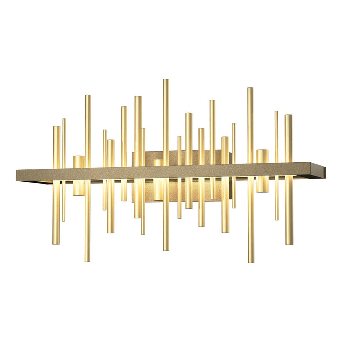 Cityscape LED Sconce in Soft Gold with Modern Brass Accent - 207915-LED-84-86 by Hubbardton Forge